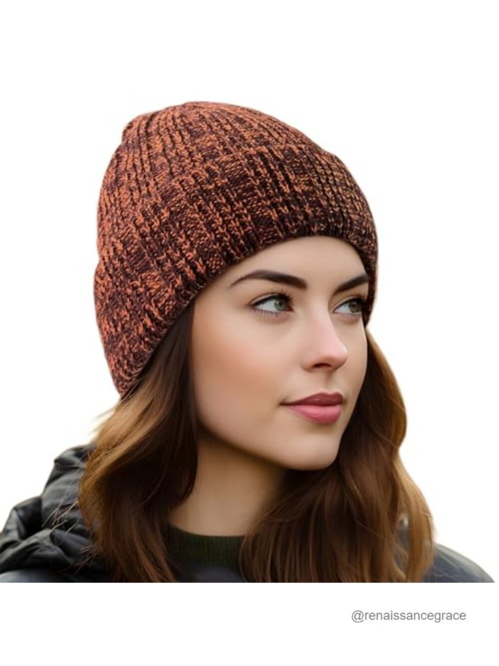 Fleece Lined Knit Cuffed Beanie Winter Hat Soft Ski Skull Cap